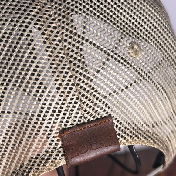 Local Crowns USA Leather‎ Patch Trucker Heather Gray Snapback hat cap - Picture 5 of 7